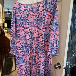 Lilly Pulitzer Pink and Blue Floral Dress